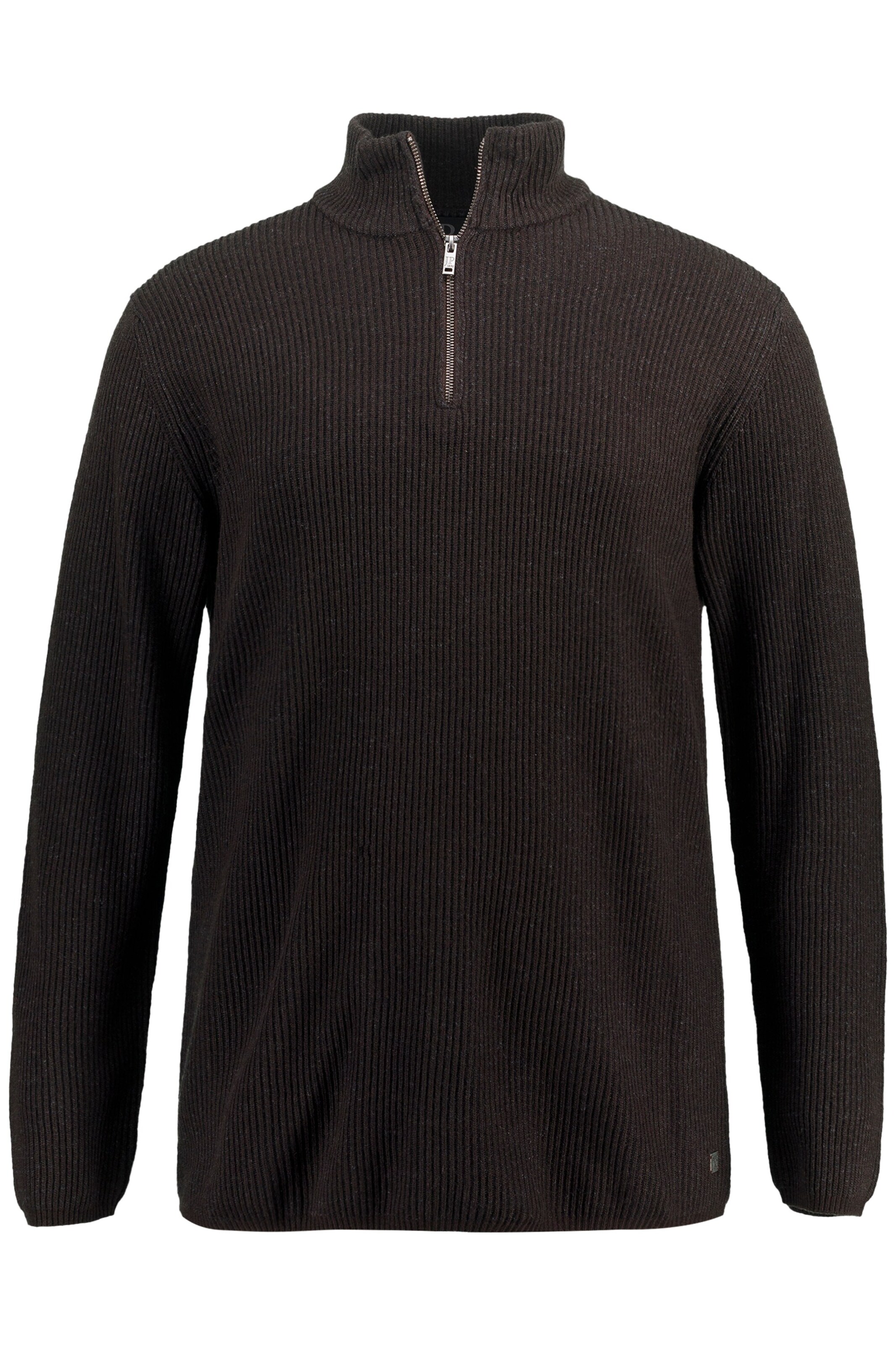 JP1880 Trui in Bruin: voorkant