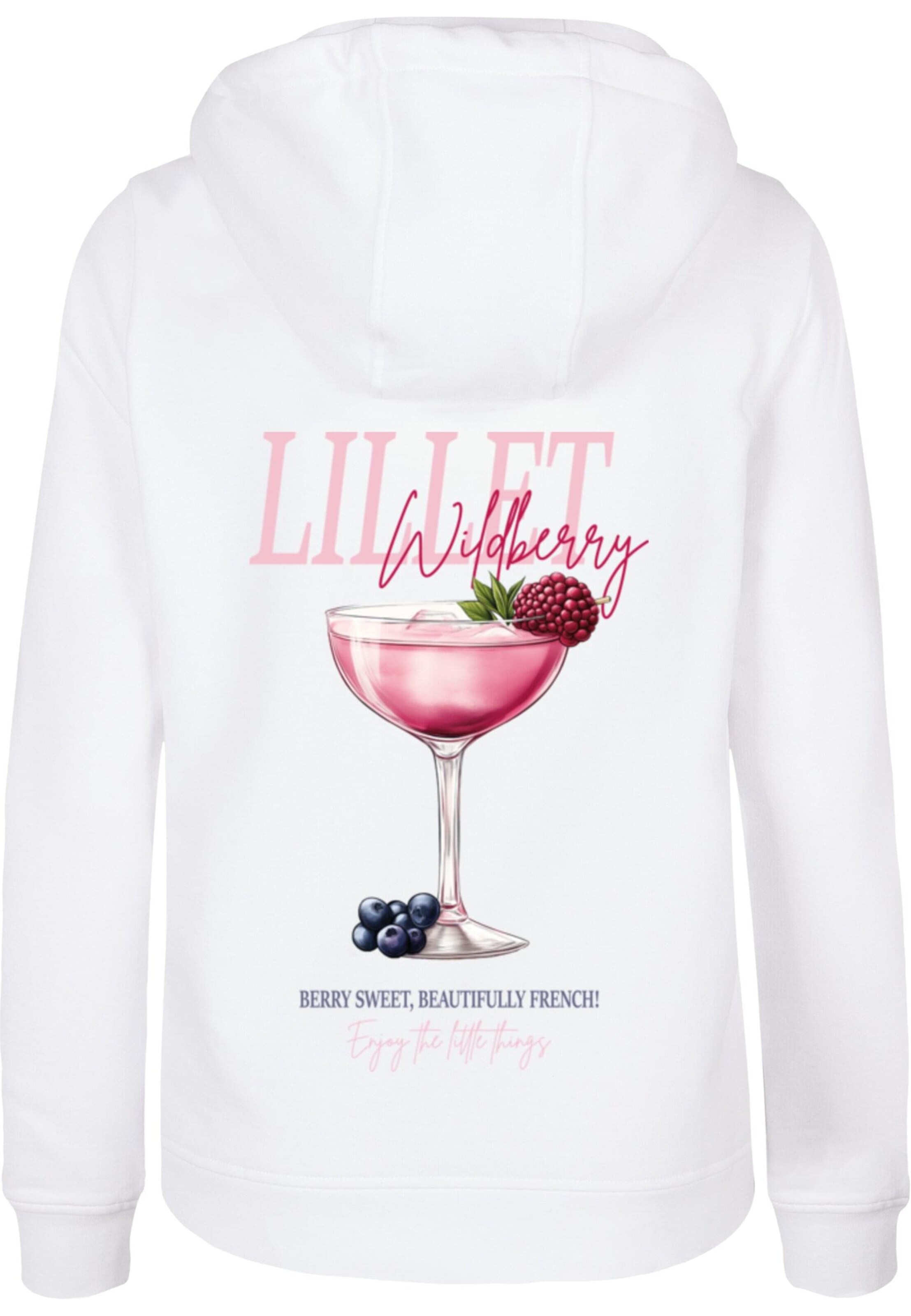 Merchcode Sweatshirt 'Lillet' in Weiß