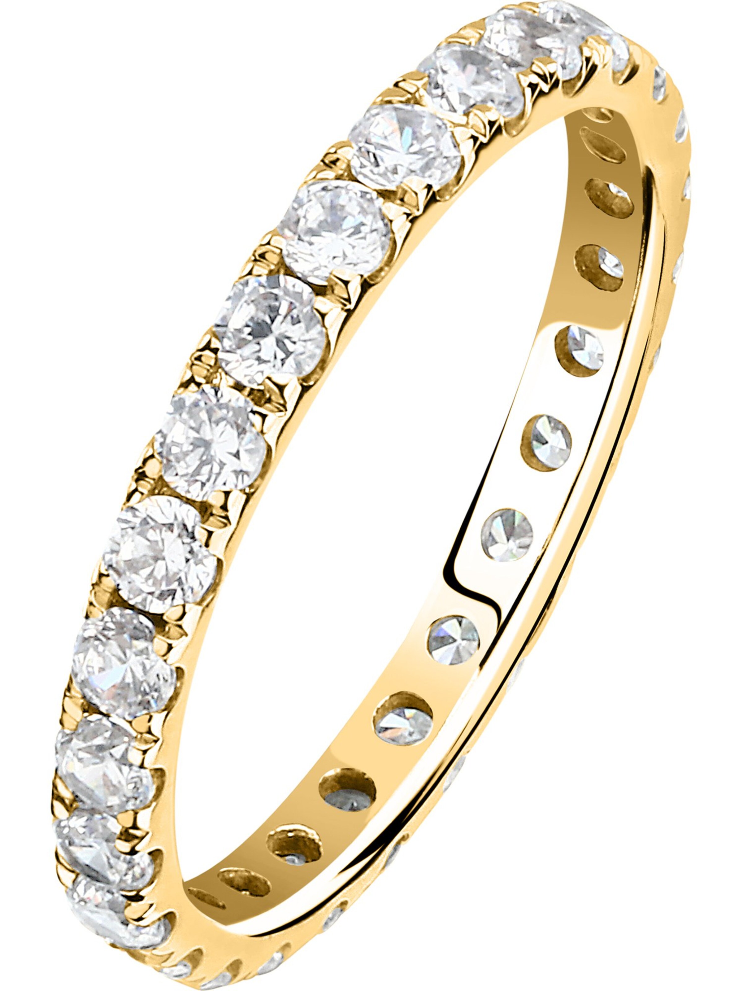 Live Diamond Ring in Yellow: front