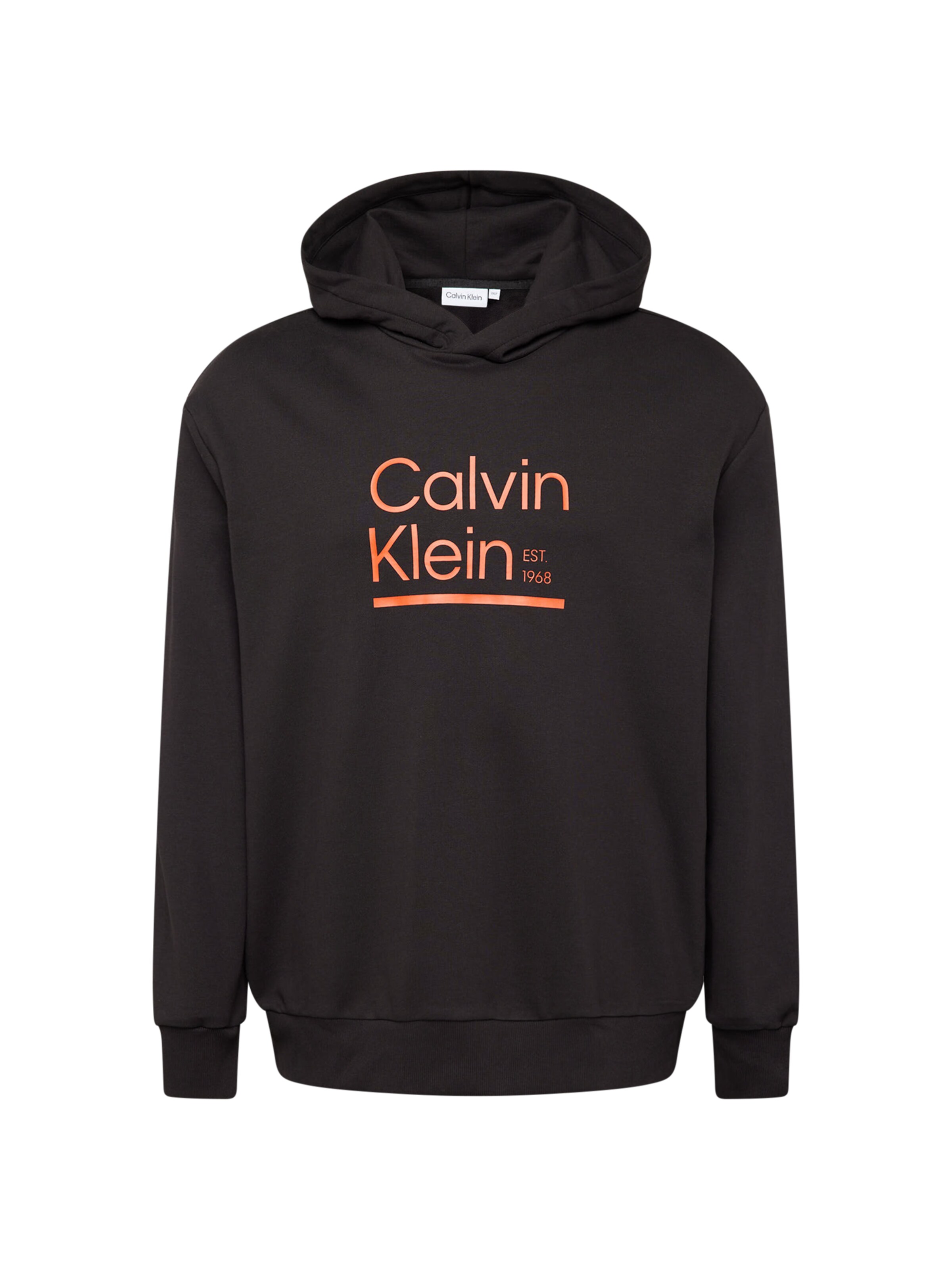 Calvin Klein Big & Tall Mikina – černá: přední strana