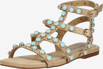 Sandales Alma En Pena en beige : devant