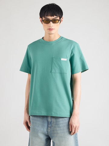 Calvin Klein Jeans Szabványos Póló - zöld: elől
