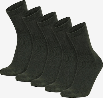 normani Socks 'ARMY' in Green: front