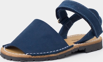 Sandales Pisamonas en bleu : devant