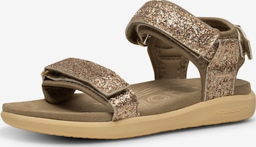 WODEN Sandale in Gold: Vorderseite