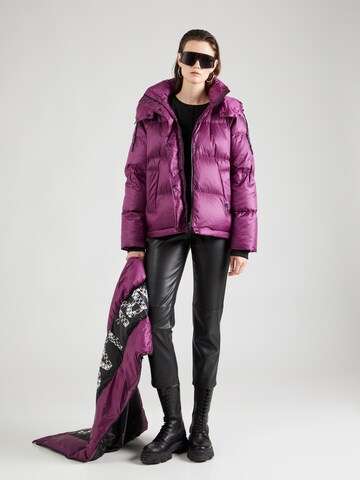 Manteau d’hiver Karl Lagerfeld en violet