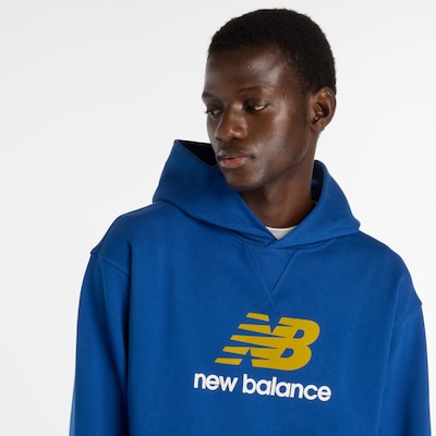new balance Sweatshirt 'Athletics' in Blue / Dark yellow / White, Item view