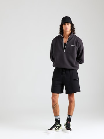 Abercrombie & Fitch Regular Broek in Zwart