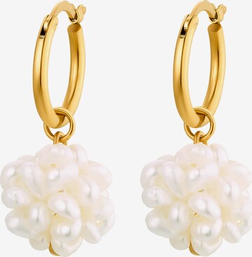 Boucles d'oreilles 'Gloria' Heideman en or : devant