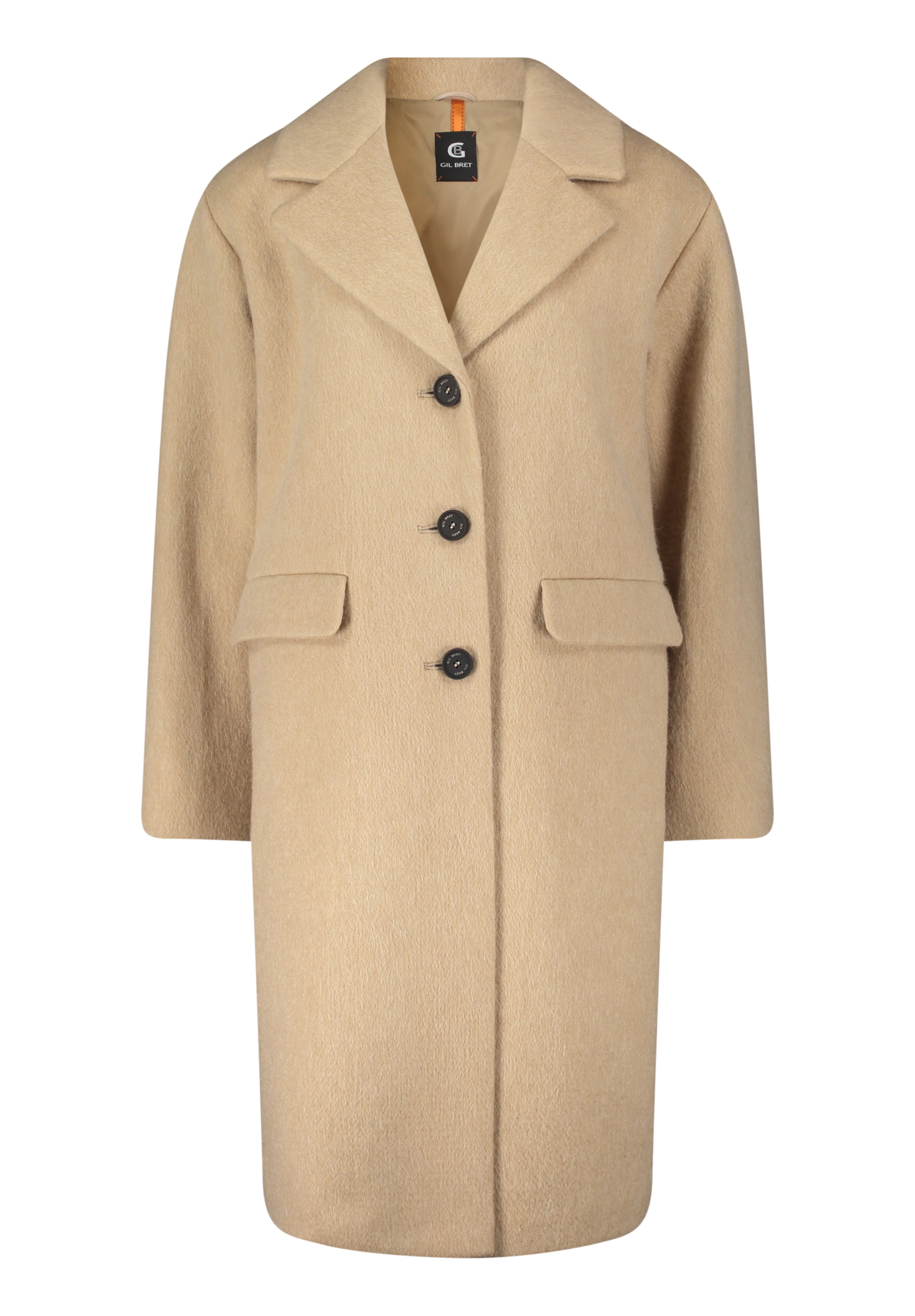 GIL BRET Ανοιξιάτικο και φθινοπωρινό παλτό σε μπεζ: μπροστά