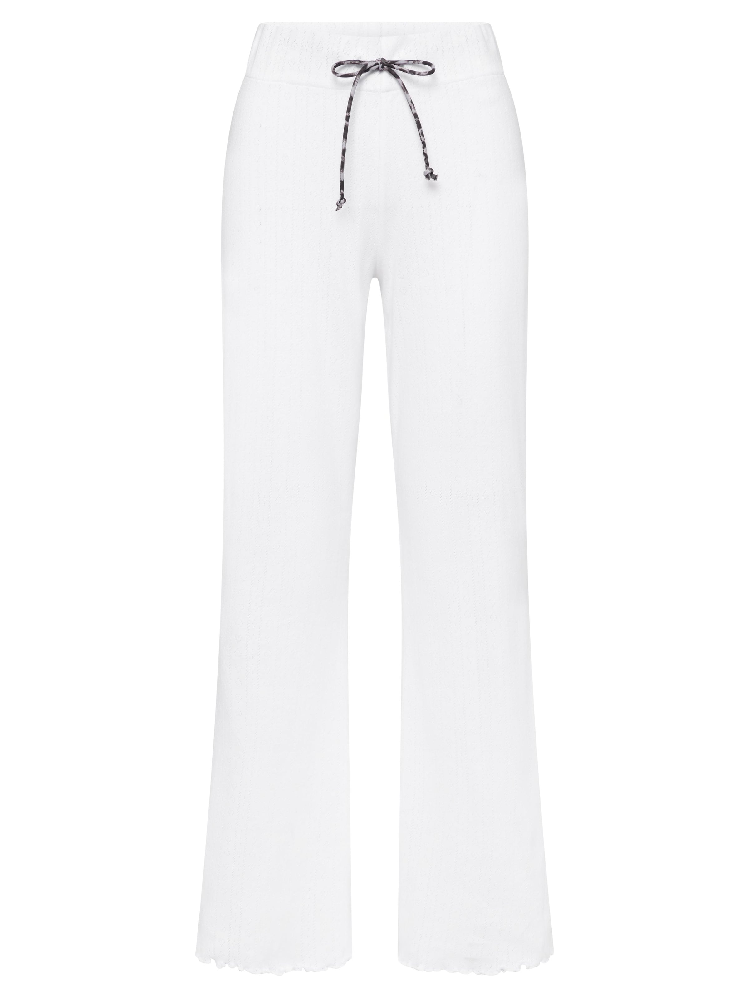 Hey Honey Pajama pants in White: front