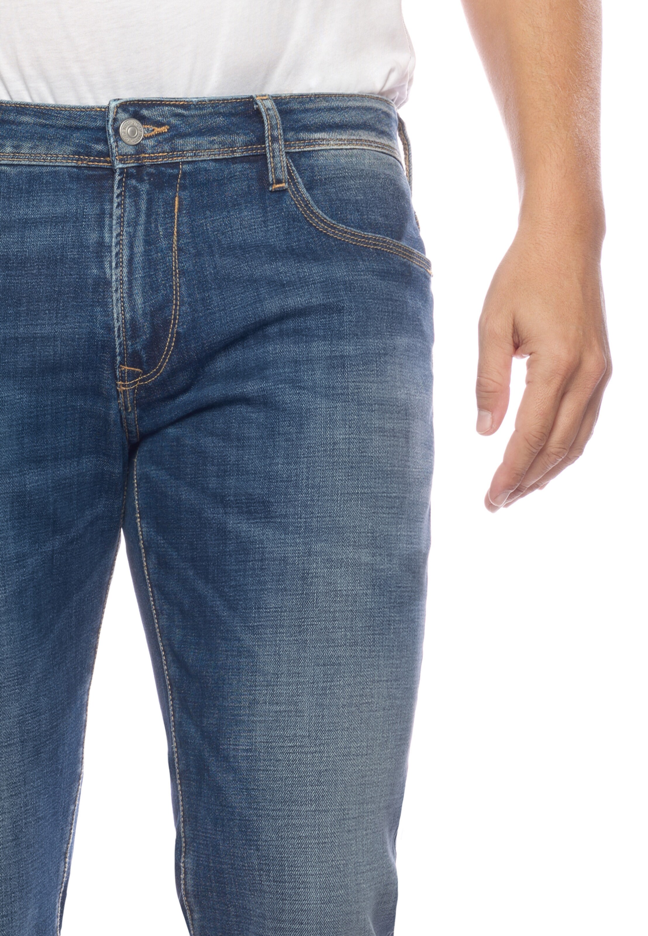 Effilé Pantalon cargo 'Alban' Le Temps Des Cerises en bleu