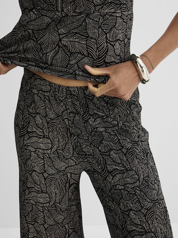 bonprix Wide leg Broek in Zwart
