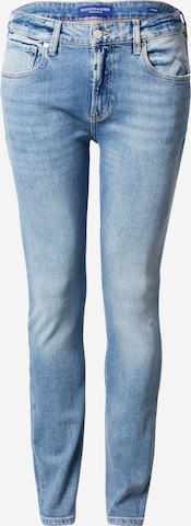 SCOTCH & SODA Skinny Jeansy 'Skim skinny jeans' w kolorze niebieski: przód