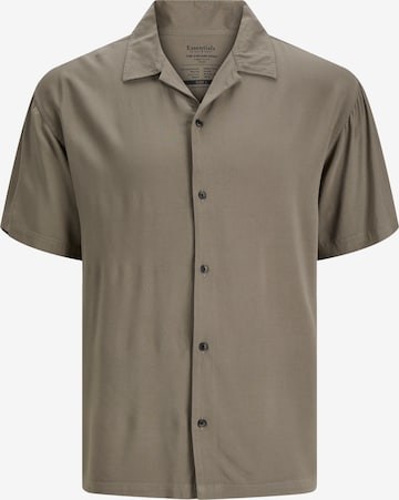 JACK & JONES Regular fit Button Up Shirt 'JEFF' in Grey: front