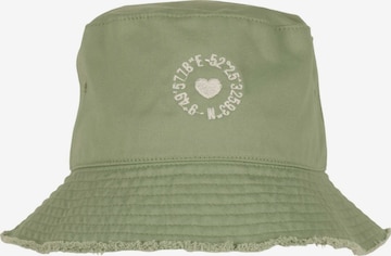 SAMAYA Hut `Grave` mit Stickerei in Grün: Vorderseite