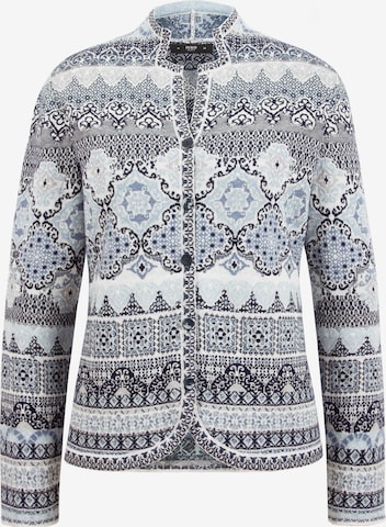 IVKO Between-Season Jacket 'Jacquard' in Blue: front