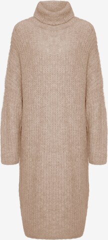 CULTURE Knitted dress 'Brava' in Beige: front