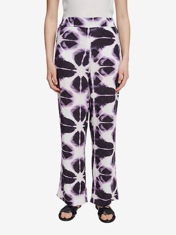 ESPRIT Wide leg Pants in Purple: front