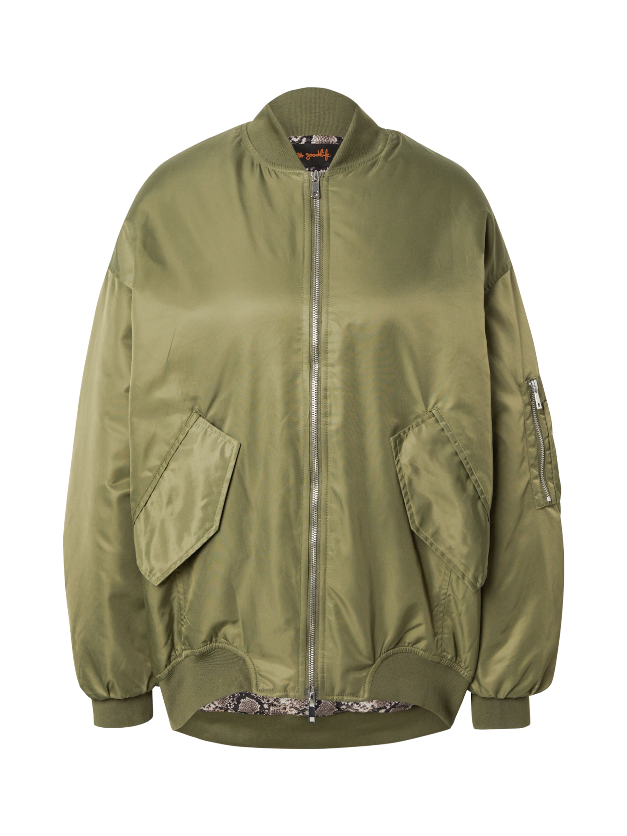 Geacă de primăvară-toamnă 'Rock & Love' de la miss goodlife pe verde: față