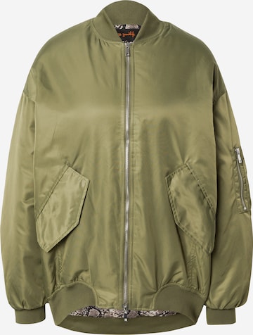 miss goodlifePrijelazna jakna 'Rock & Love' - zelena boja: prednji dio