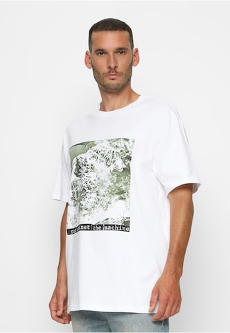 T-Shirt 'Rage Against the Machine' MT Upscale en blanc : devant