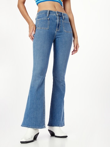 HOLLISTER Flared Jeans in Blauw: voorkant