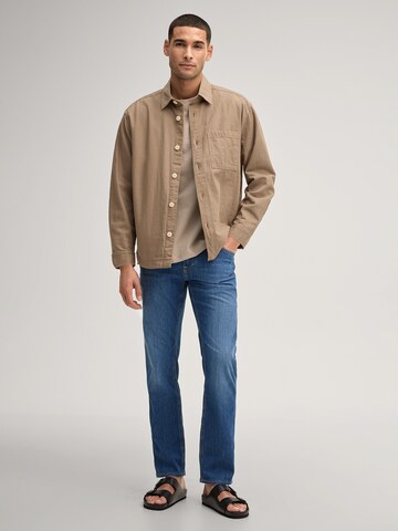 JOOP! Jeans Regular fit Button Up Shirt 'Hadi' in Beige