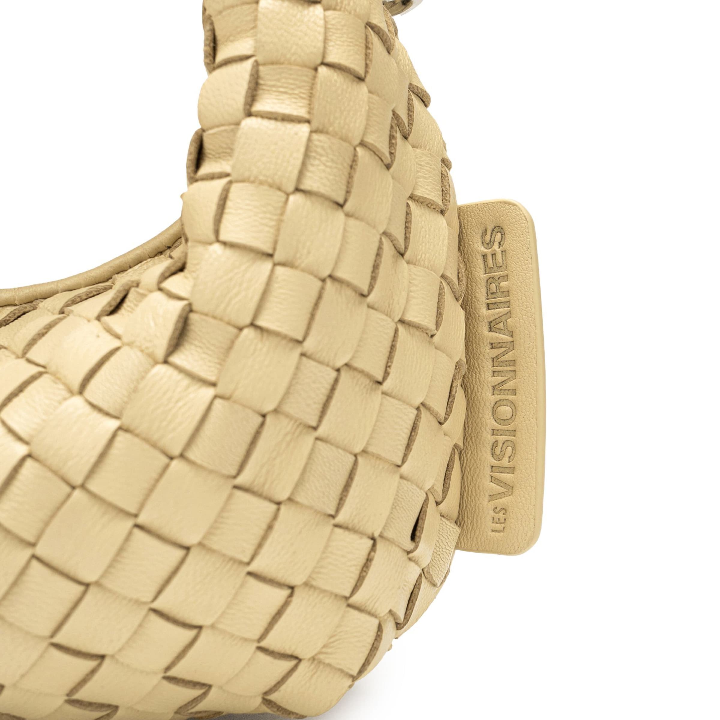 Les Visionnaires Handbag 'Greta Micro weave' in Yellow