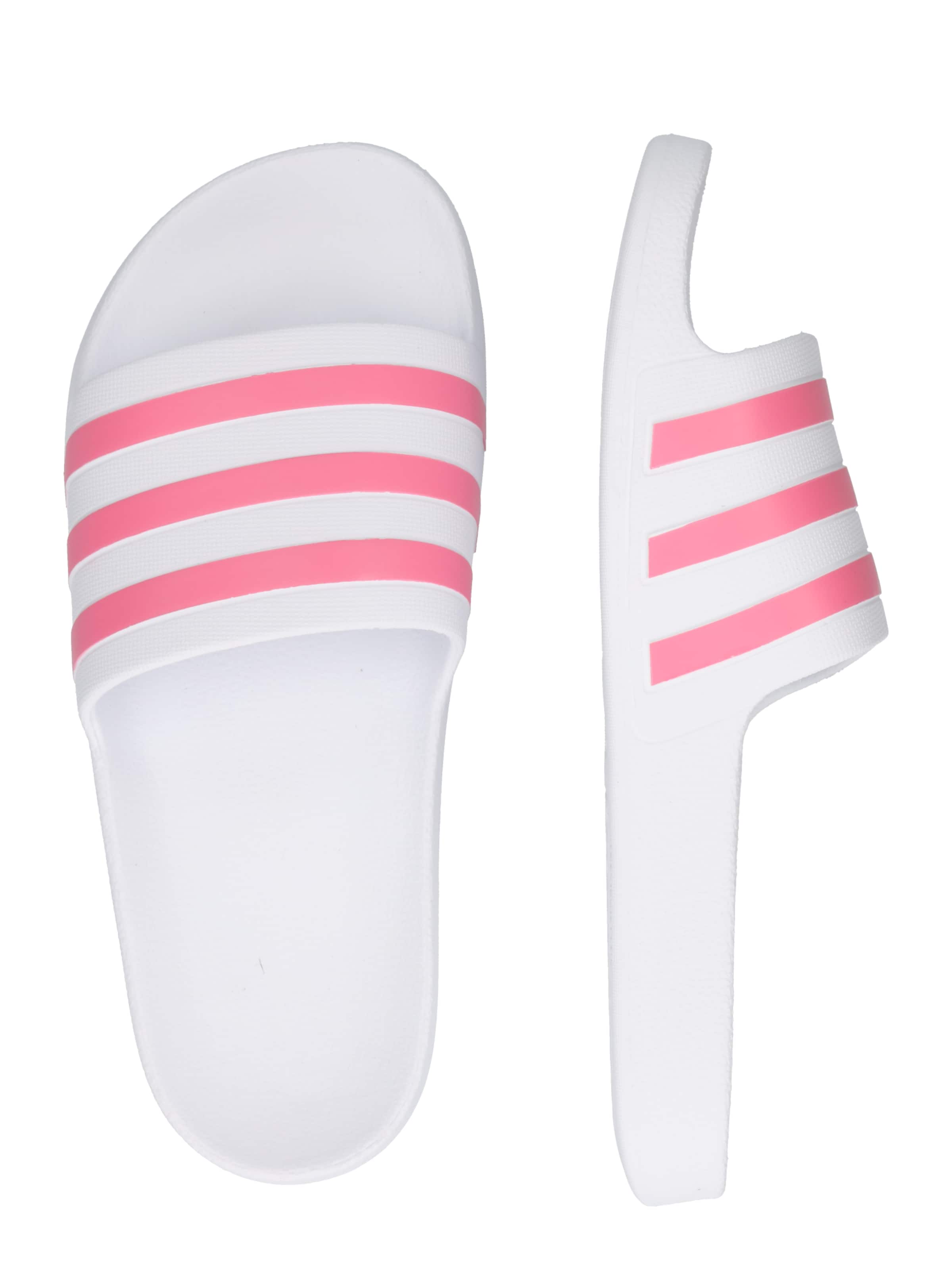 balta ADIDAS PERFORMANCE Sandalai / maudymosi batai 'Adilette Aqua'