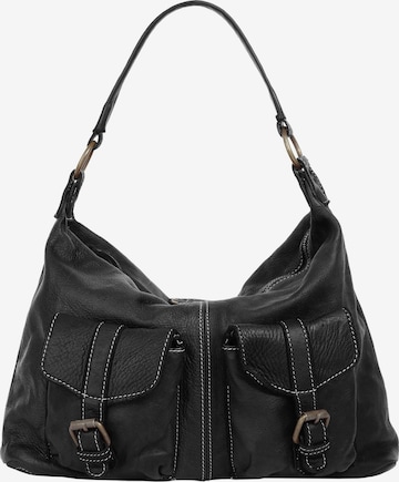 Cabas Cluty en noir : devant