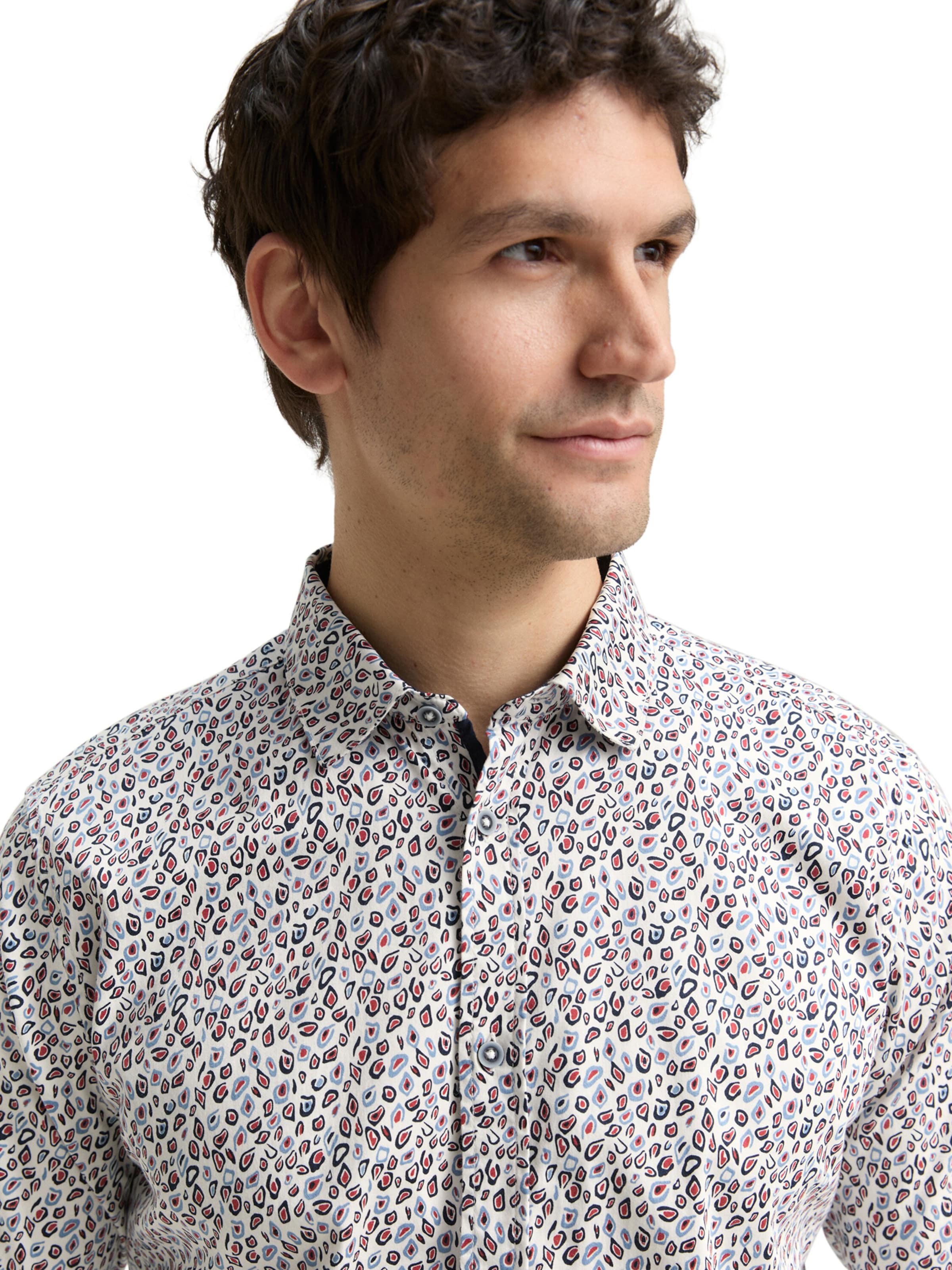 TOM TAILOR Slim fit Button Up Shirt in White