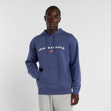 Sweat-shirt new balance en bleu : devant