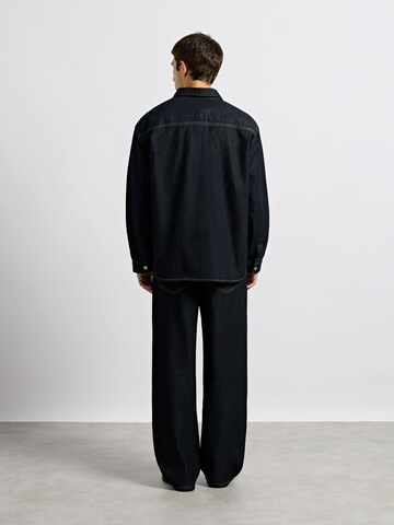 Burocs Comfort fit Button Up Shirt in Blue