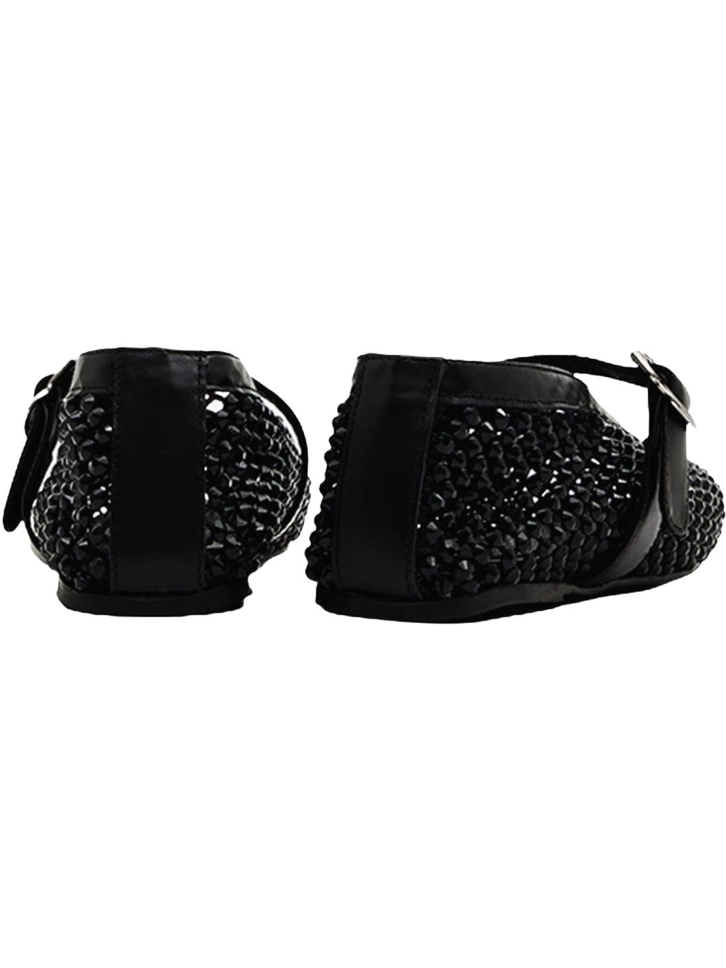 Ballerines à lanières Desa en noir