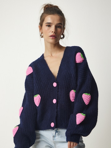 Cardigan Happiness İstanbul en bleu : devant