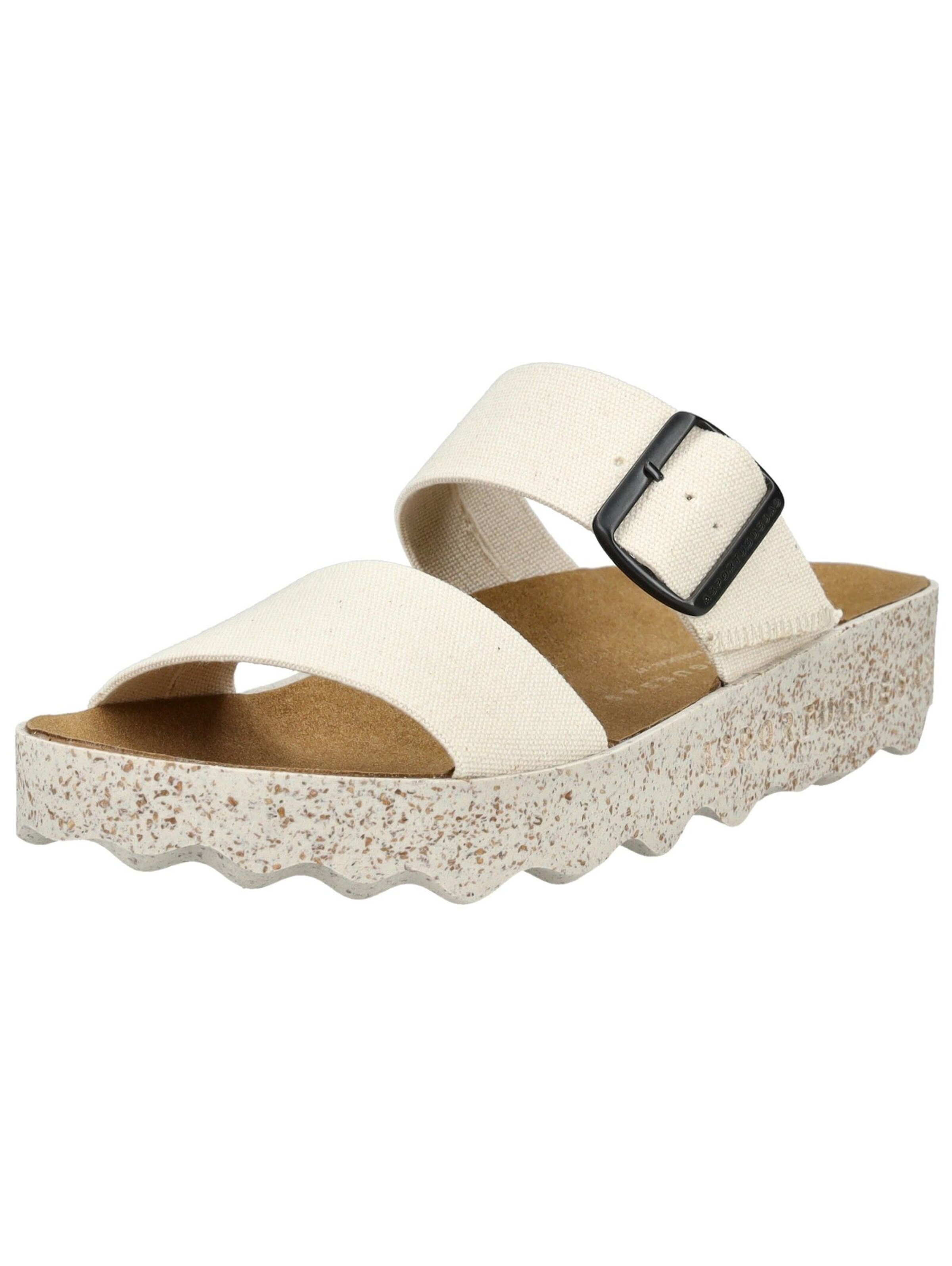 Mule Asportuguesas en beige : devant