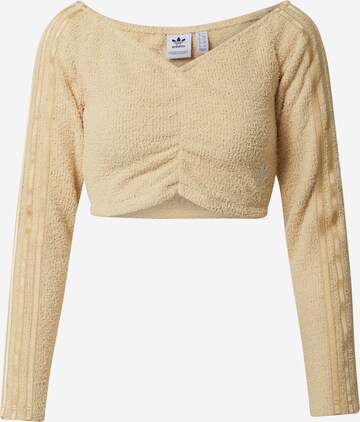 Pull-over ADIDAS ORIGINALS en beige : devant