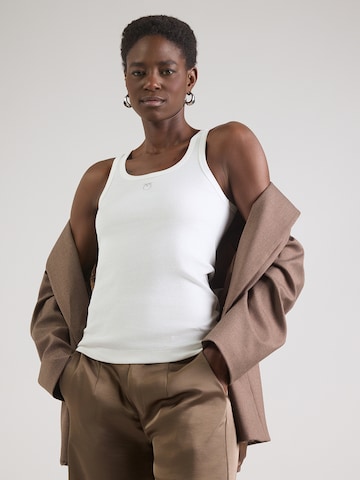 PINKO - Top 'CALCOLATORE' en blanco: frente