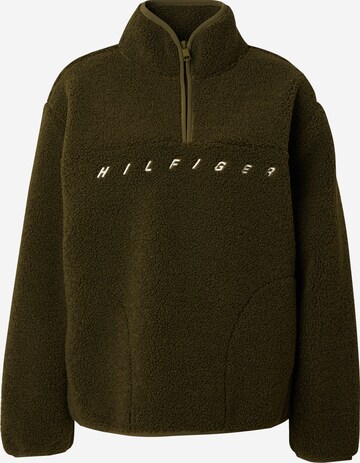 TOMMY HILFIGER Sportief sweatshirt in Groen: voorkant