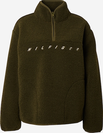 TOMMY HILFIGER - Sweatshirt de desporto em verde: frente