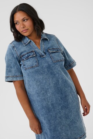 KAFFE CURVE Dress 'Elona' in Blue