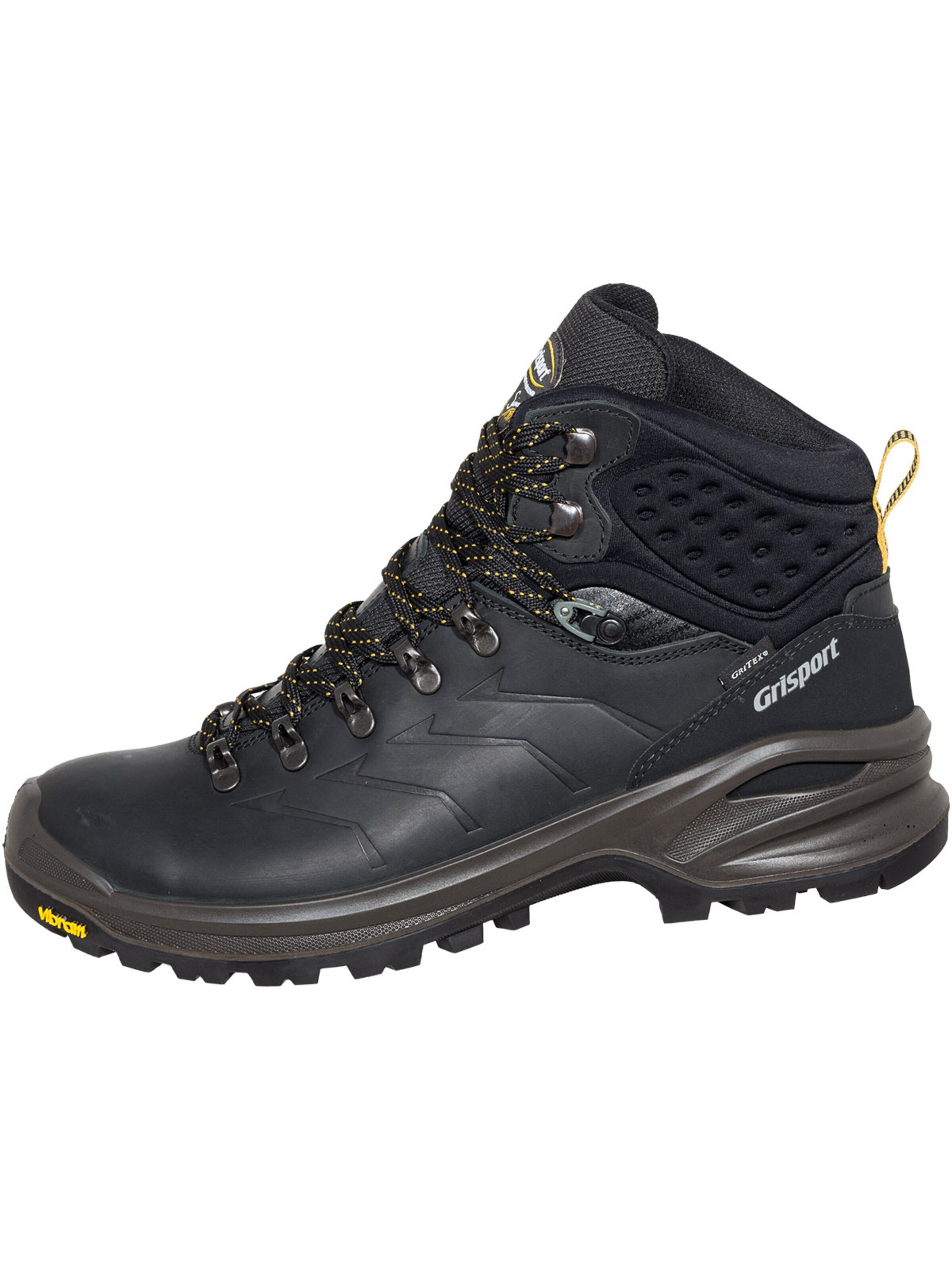 Grisport Halbschuh 'Freizeitschuhe Schnürstiefel in schwarz'‌‌ in Schwarz