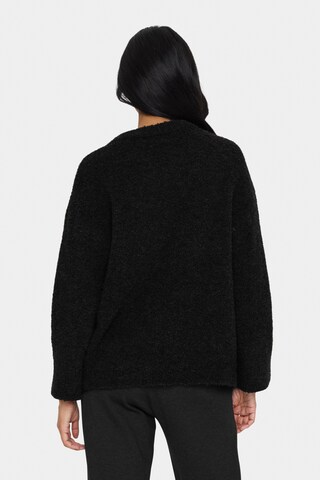 SAINT TROPEZ Pullover in Schwarz