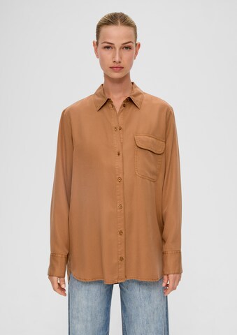 s.Oliver Blouse in Bruin: voorkant