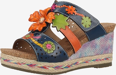 Laura Vita Mule en bleu foncé / mélange de couleurs, Vue avec produit