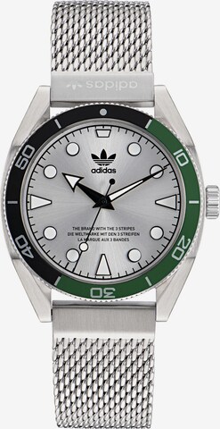 ADIDAS ORIGINALS Analog Watch 'Ao Fashion Edition Two' in Silver: front