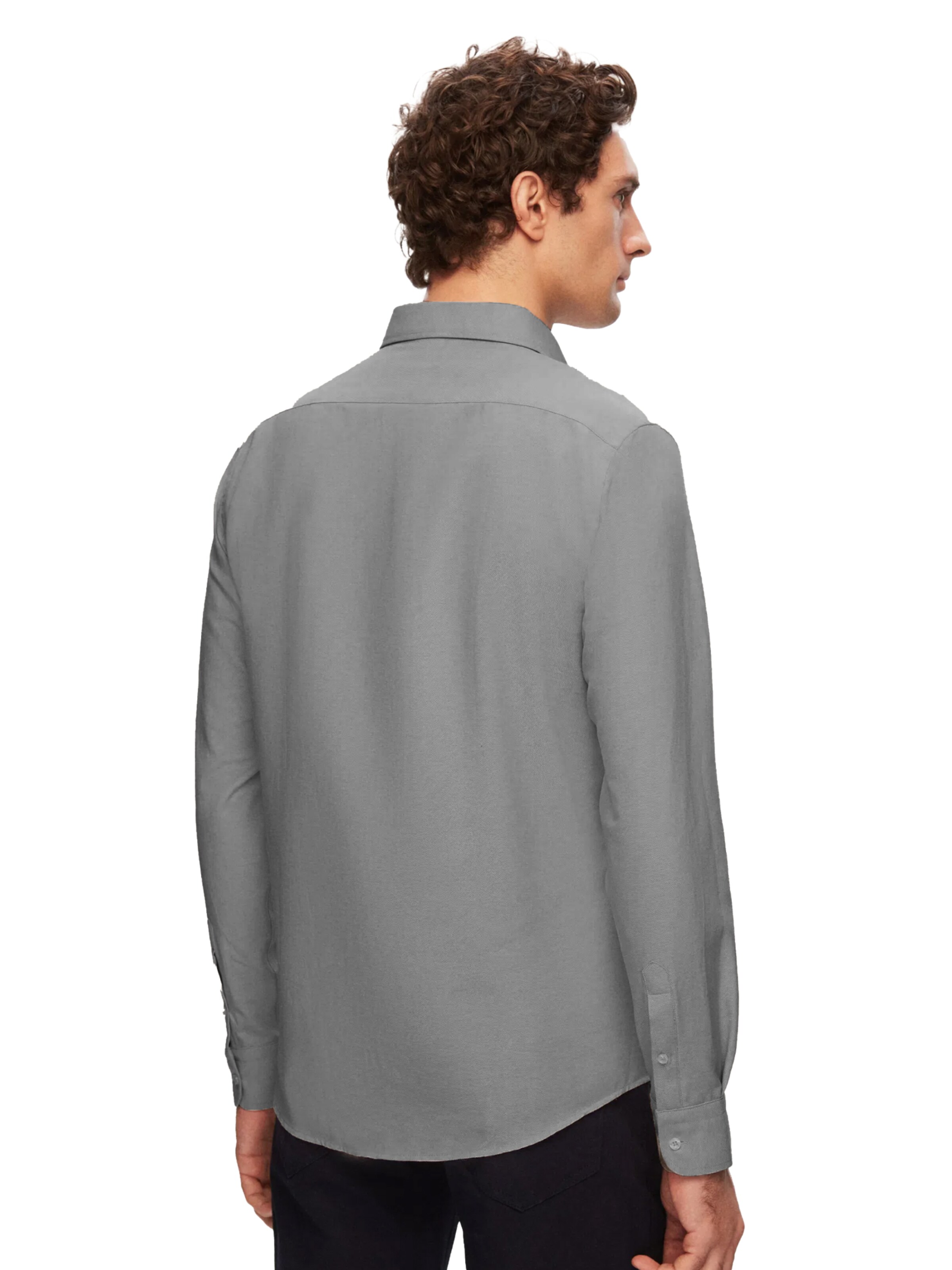 D’S Damat Regular fit Button Up Shirt in Grey