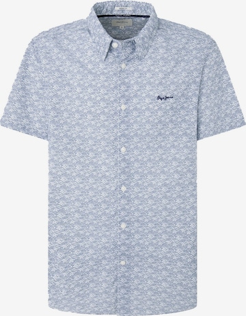 Pepe Jeans Regular fit Button Up Shirt 'PORTLAND' in Blue: front
