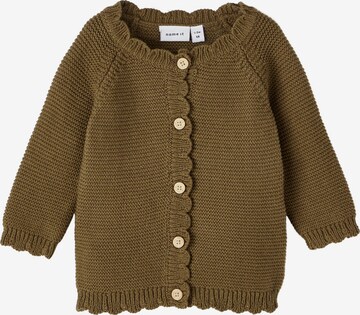 NAME IT Knit Cardigan in Brown: front
